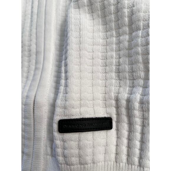 DIAMOND SUPPLY CO. Women's Quartz Varsity White Cardigan Sz L NWT - Picture 6 of 10